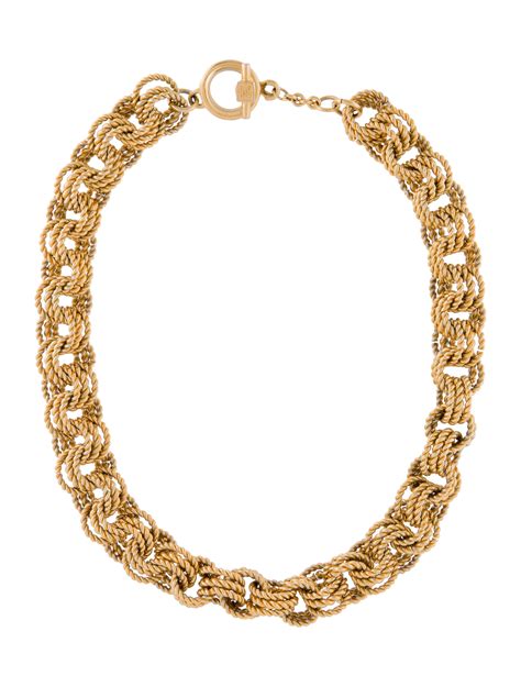 vintage givenchy chain necklace